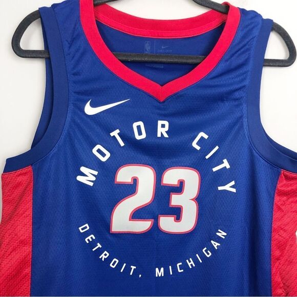 NIKE | NEW Detroit Pistons 23 Blake Griffin Motor City Jersey Men’s Size Large - Picture 4 of 11